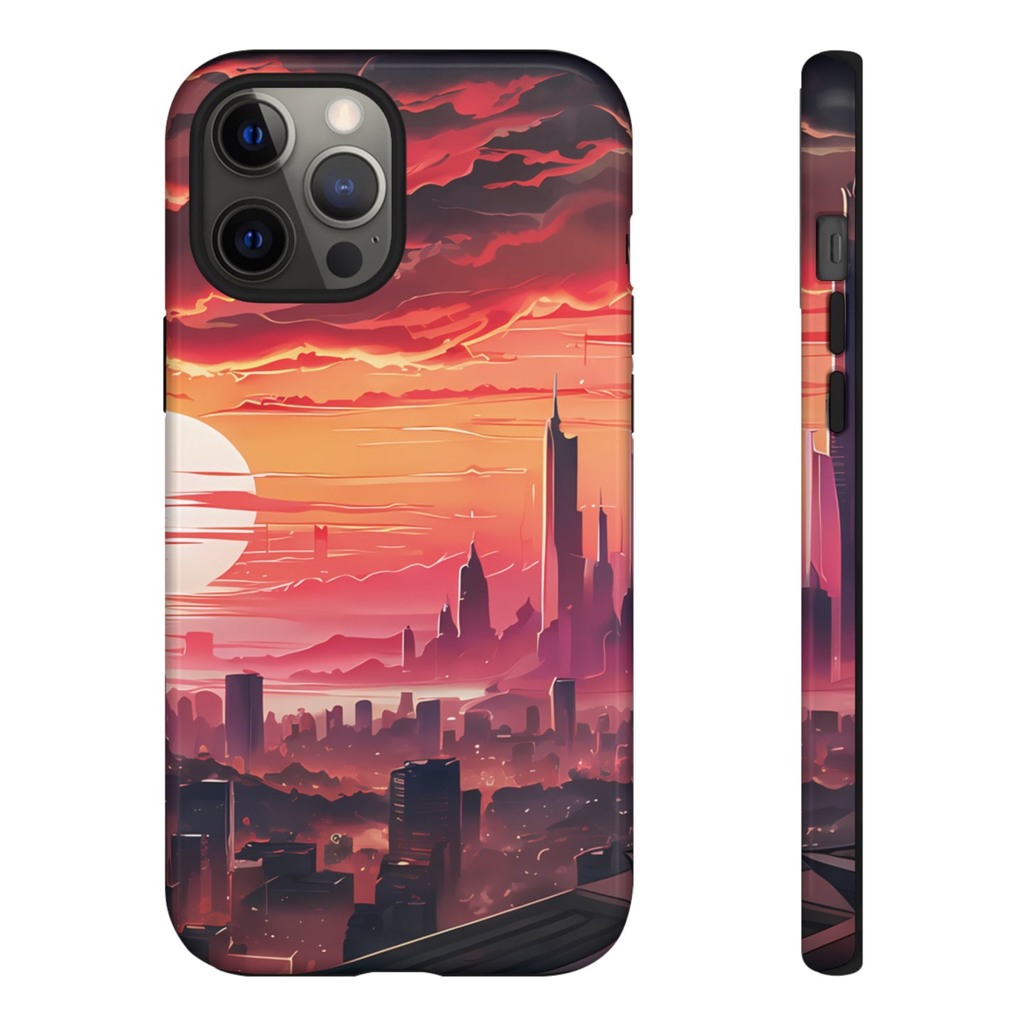 Anime City at Dawn - Smartphone Tough Cases