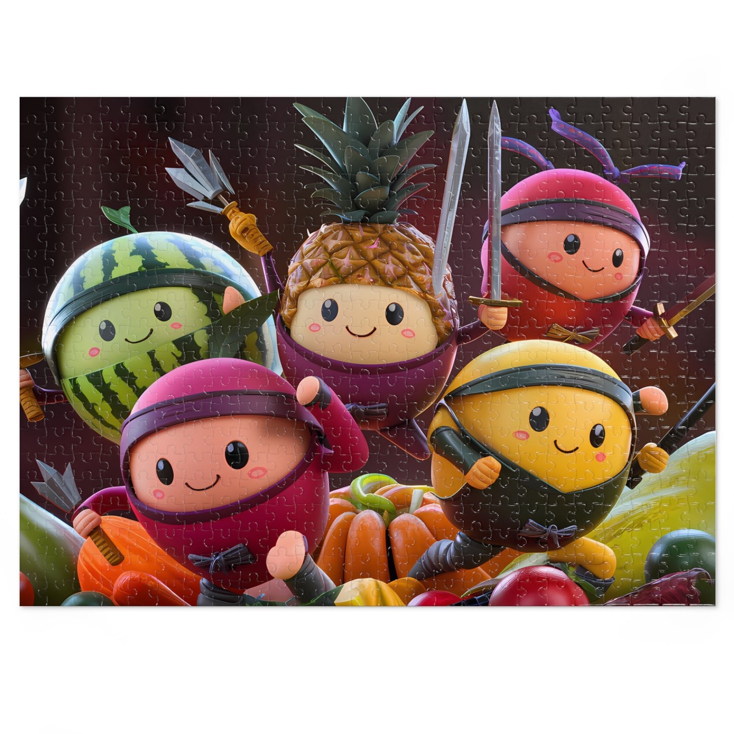 Fruity Ninja Squad - Jigsaw Puzzle (30, 110, 252, 500,1000-Piece)