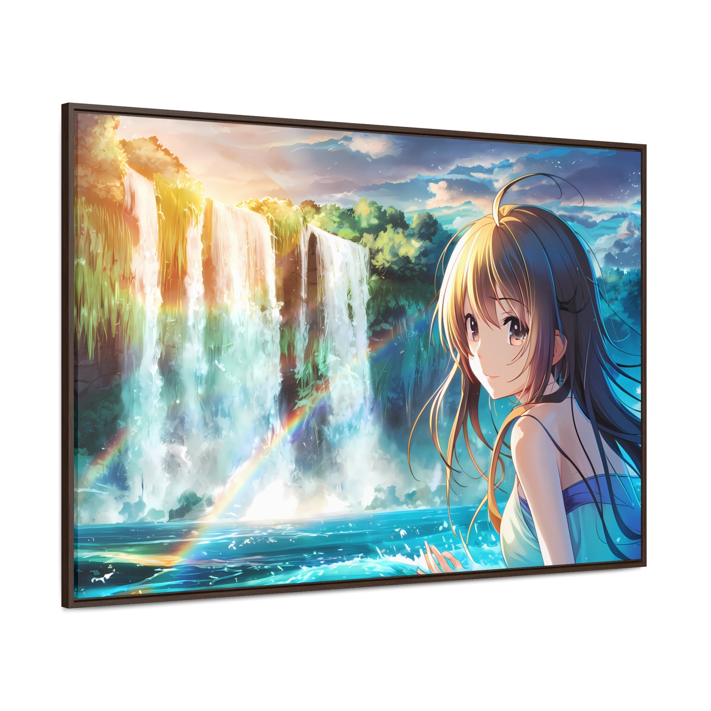 Whispers of the Waterfall - Gallery Canvas Wraps, Horizontal Frame