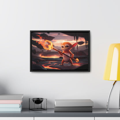 "Guardian of the Flame" - Gallery Canvas Wraps, Horizontal Frame