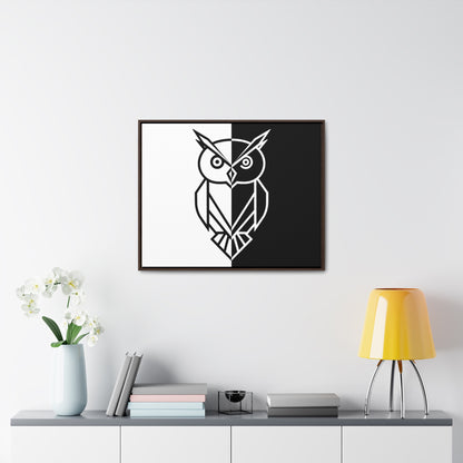 Duality of the Owl - Gallery Canvas Wraps, Horizontal Frame