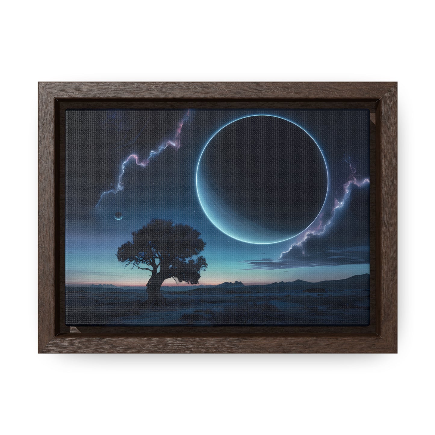 Eclipse of the Silent Horizon - Gallery Canvas Wraps, Horizontal Frame