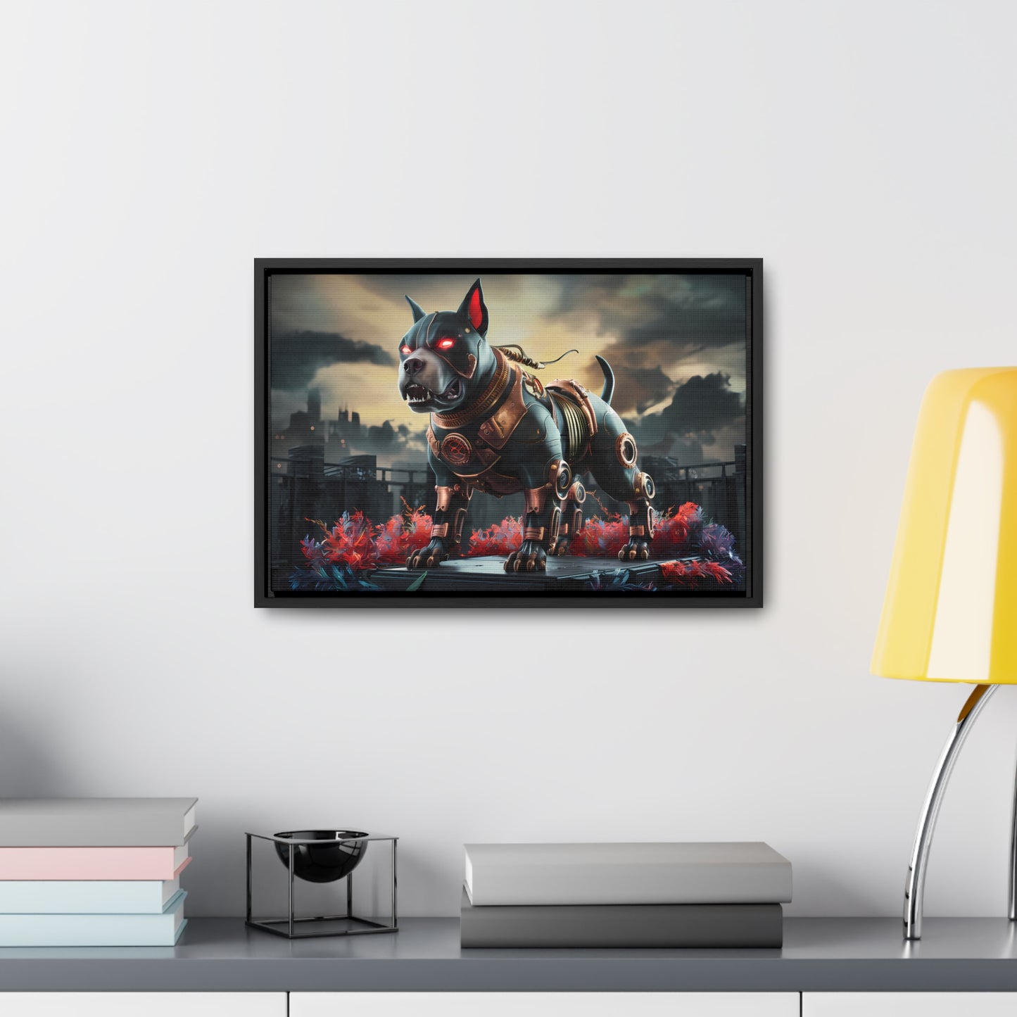 Cyberhound Sentinel - Gallery Canvas Wraps, Horizontal Frame