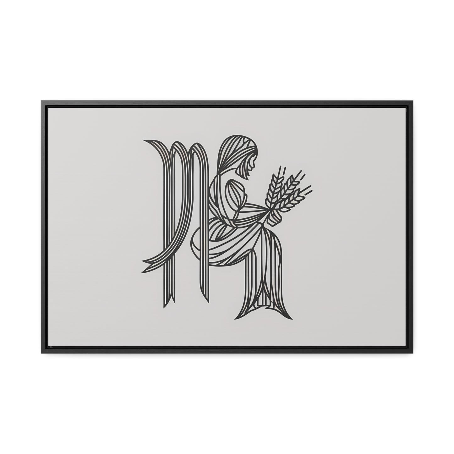 Virgo Lines - Gallery Canvas Wraps, Horizontal Frame