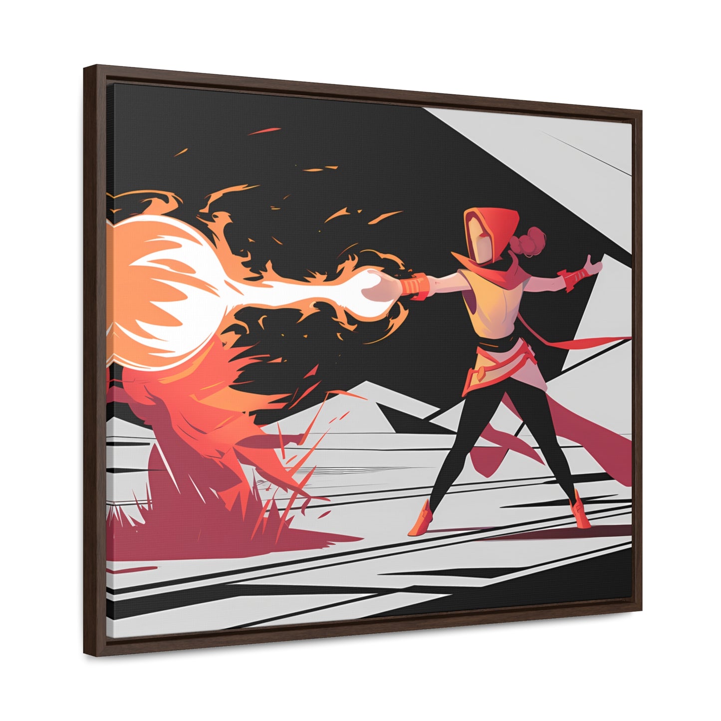 Conjuring the Firestorm - Gallery Canvas Wraps, Horizontal Frame