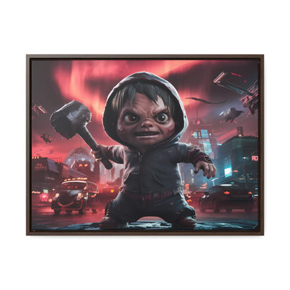 "Revenge of the Tiny Titan" - Gallery Canvas Wraps, Horizontal Frame