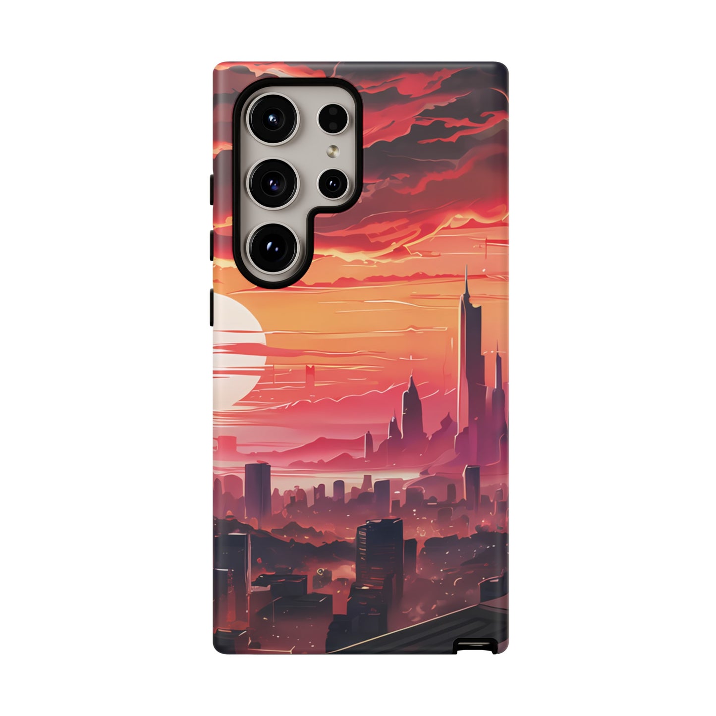 Anime City at Dawn - Smartphone Tough Cases