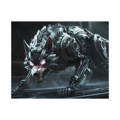 Cybernetic Wolf Sentinel - Jigsaw Puzzle (30, 110, 252, 500,1000-Piece)