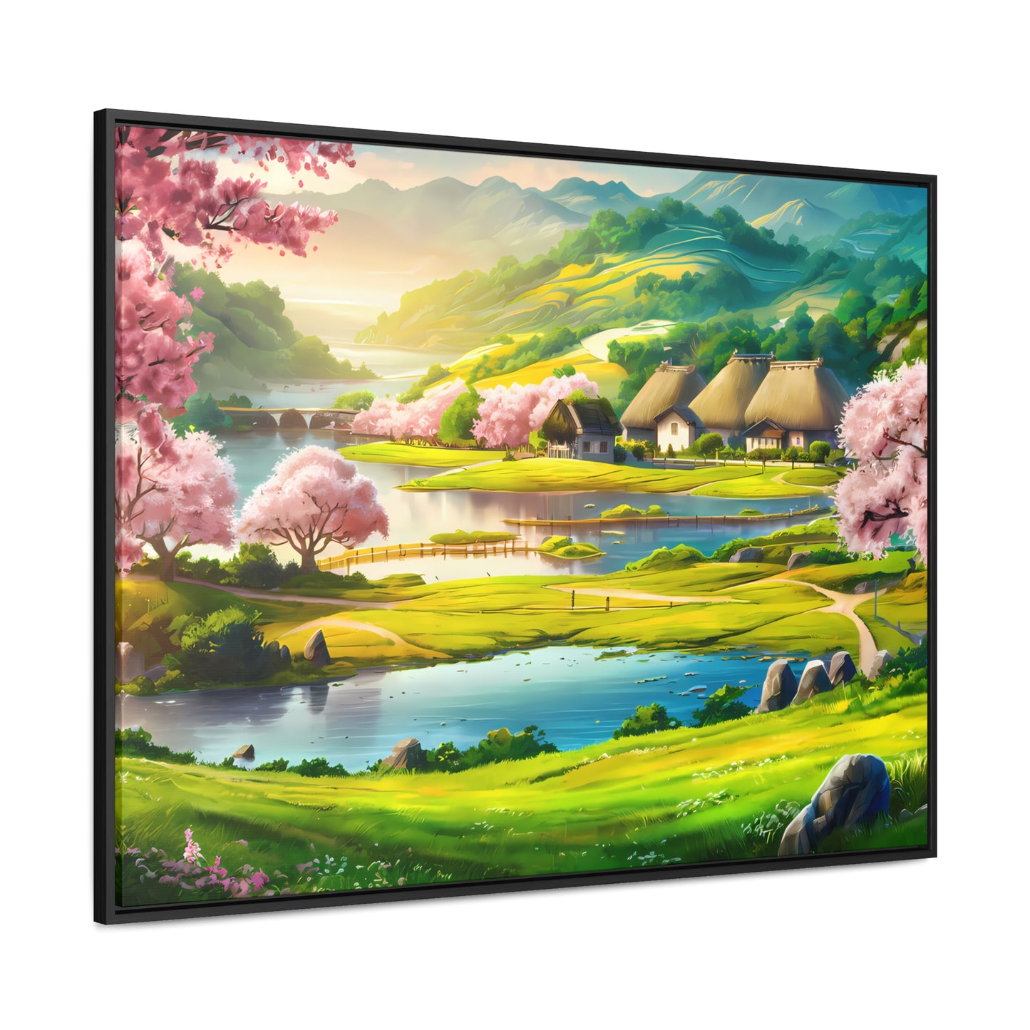 Serenity in Spring Meadows - Gallery Canvas Wraps, Horizontal Frame