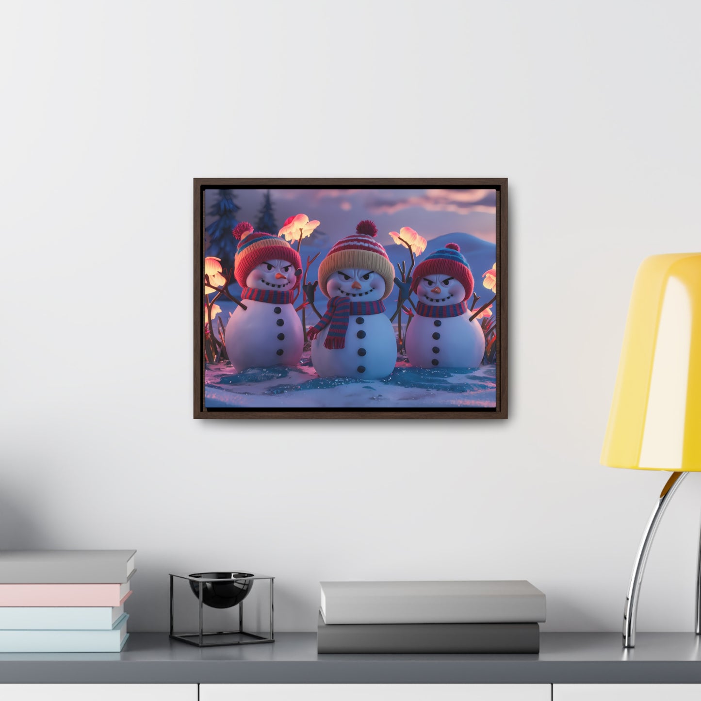 Frosty Troublemakers - Gallery Canvas Wraps, Horizontal Frame