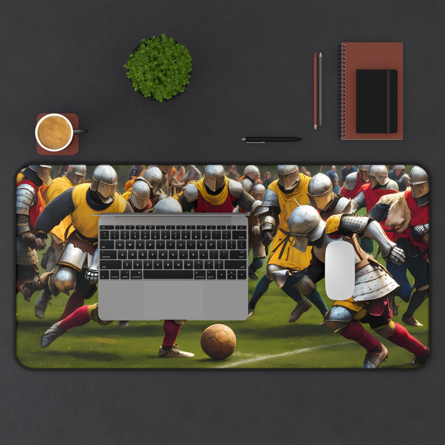 Medieval Football Frenzy - Desk Mat