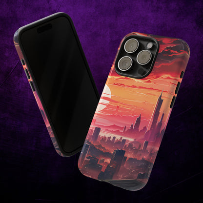 Anime City at Dawn - Smartphone Tough Cases