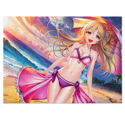 Sunset Bliss at the Beach - Jigsaw Puzzle (30, 110, 252, 500,1000-Piece)