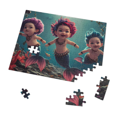 Cute Mermaids - Jigsaw Puzzle (30, 110, 252, 500,1000-Piece)