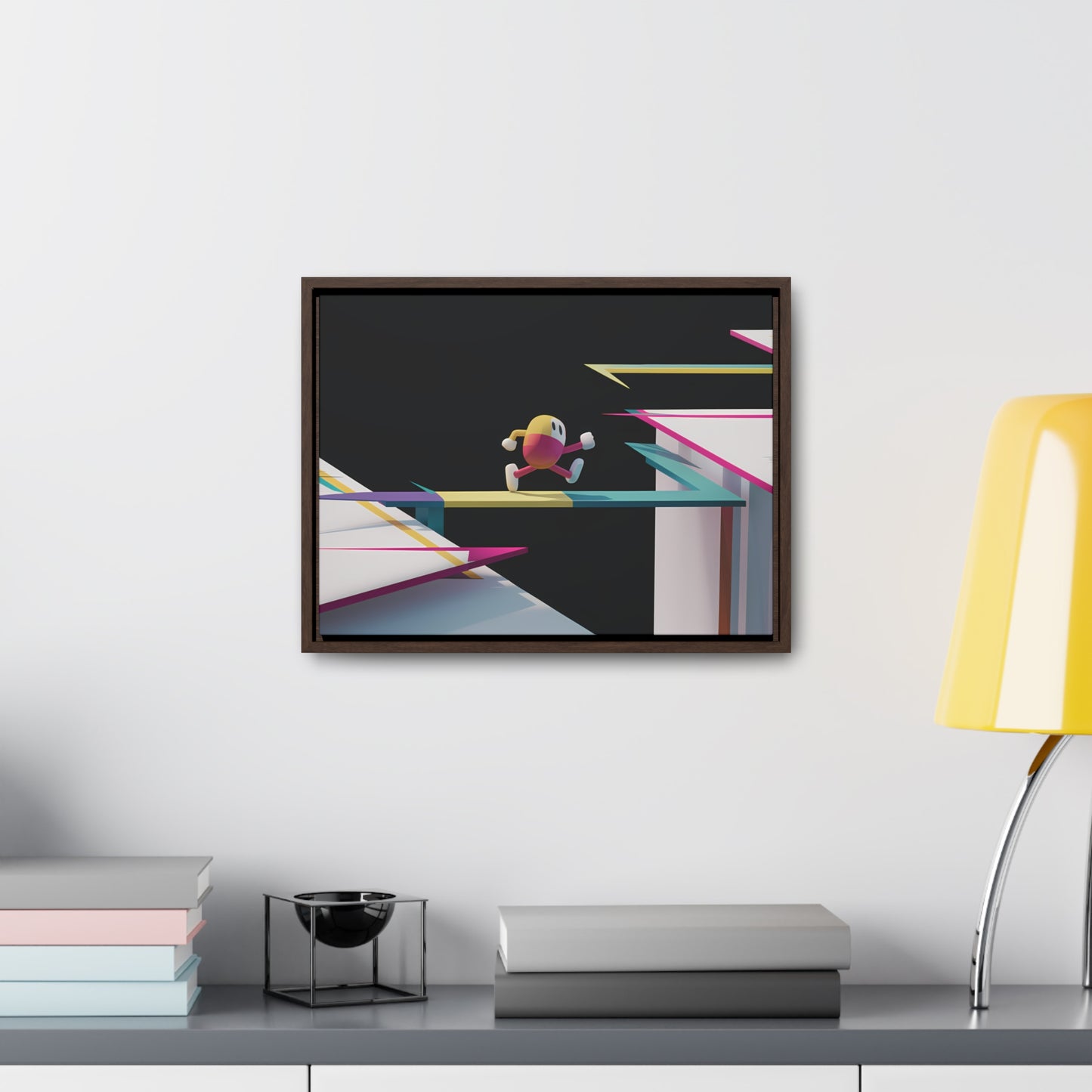 "Leaping Through Dimensions" - Gallery Canvas Wraps, Horizontal Frame