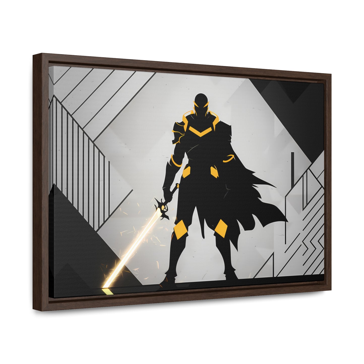 The Sentinel of Shadows - Gallery Canvas Wraps, Horizontal Frame