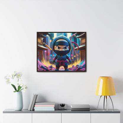 Tiny Ninja, Big Attitude - Gallery Canvas Wraps, Horizontal Frame