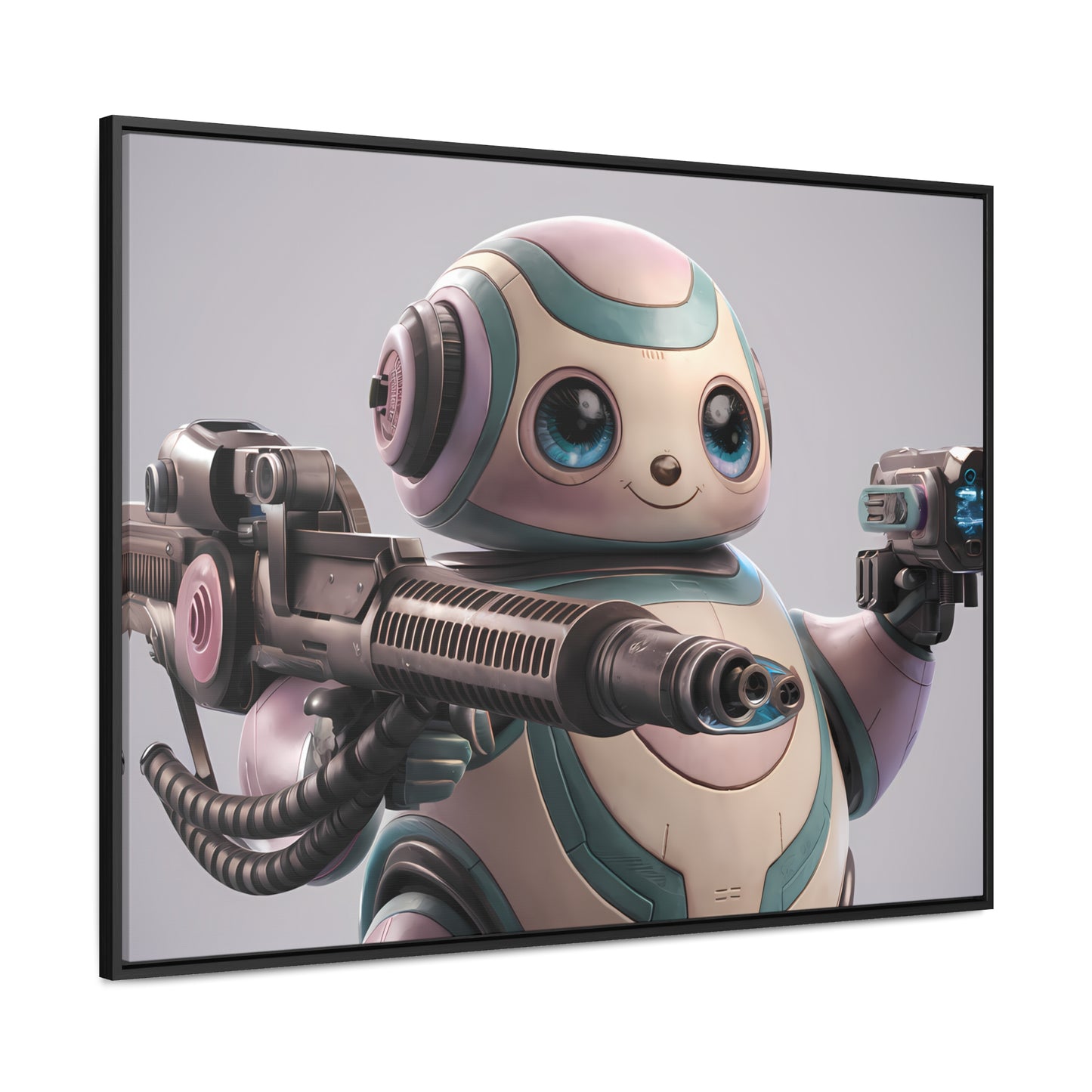 "Adorable Defender" - Gallery Canvas Wraps, Horizontal Frame