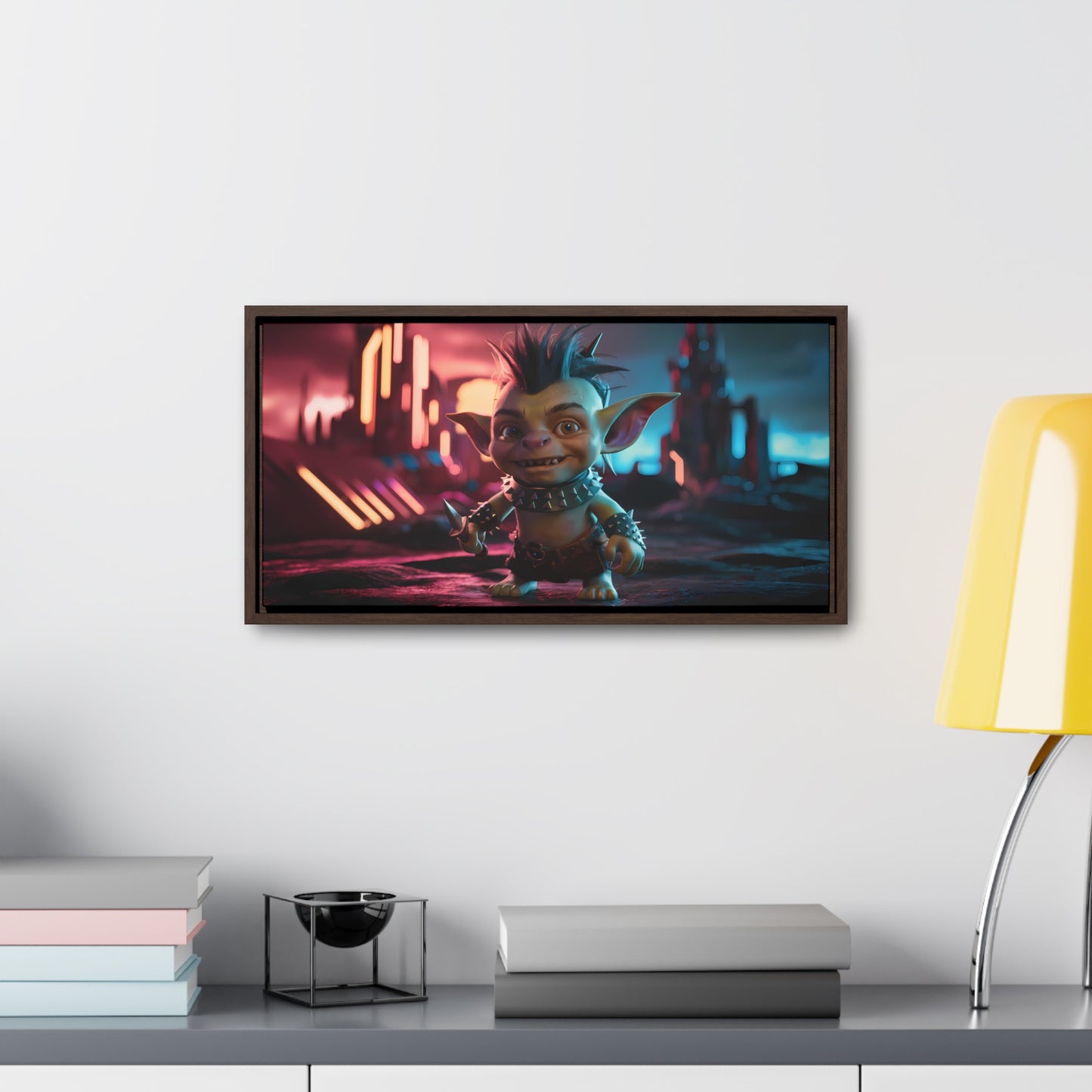 Goblin of the Neon Wastelands - Gallery Canvas Wraps, Horizontal Frame