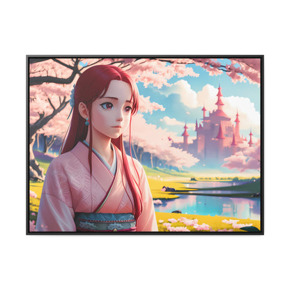 "Whispers of Spring in the Enchanted Realm" - Gallery Canvas Wraps, Horizontal Frame