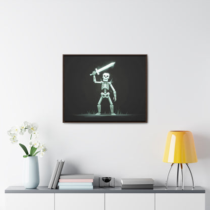 Rise of the Skeleton Warrior - Gallery Canvas Wraps, Horizontal Frame