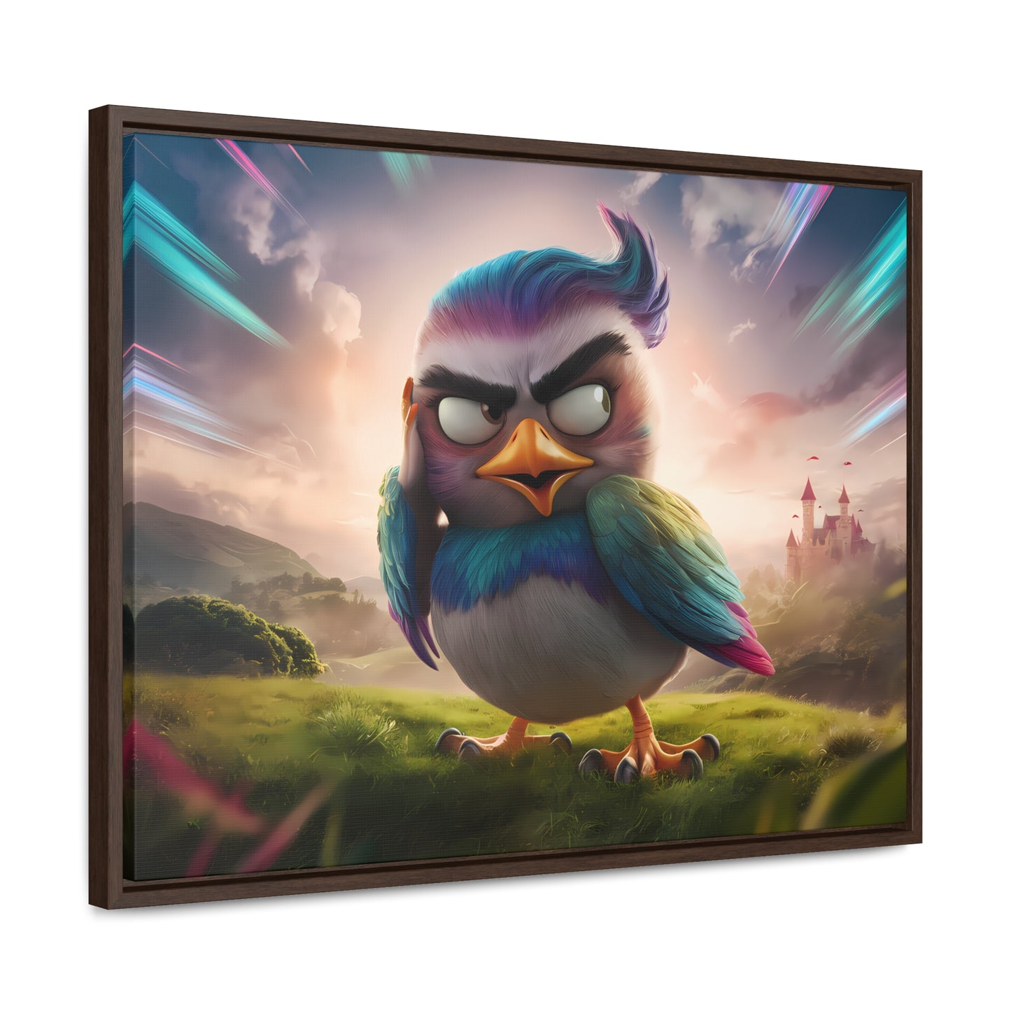 Feathered Fury: The Guardian of the Sky - Gallery Canvas Wraps, Horizontal Frame