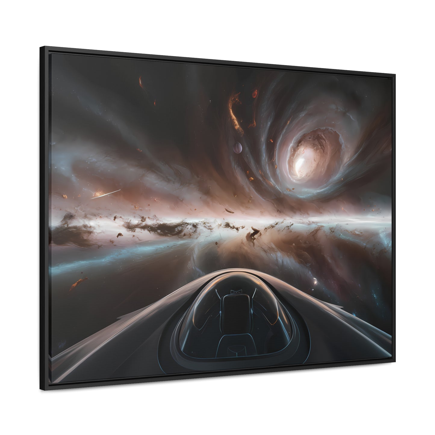 Journey Through the Celestial Abyss - Gallery Canvas Wraps, Horizontal Frame