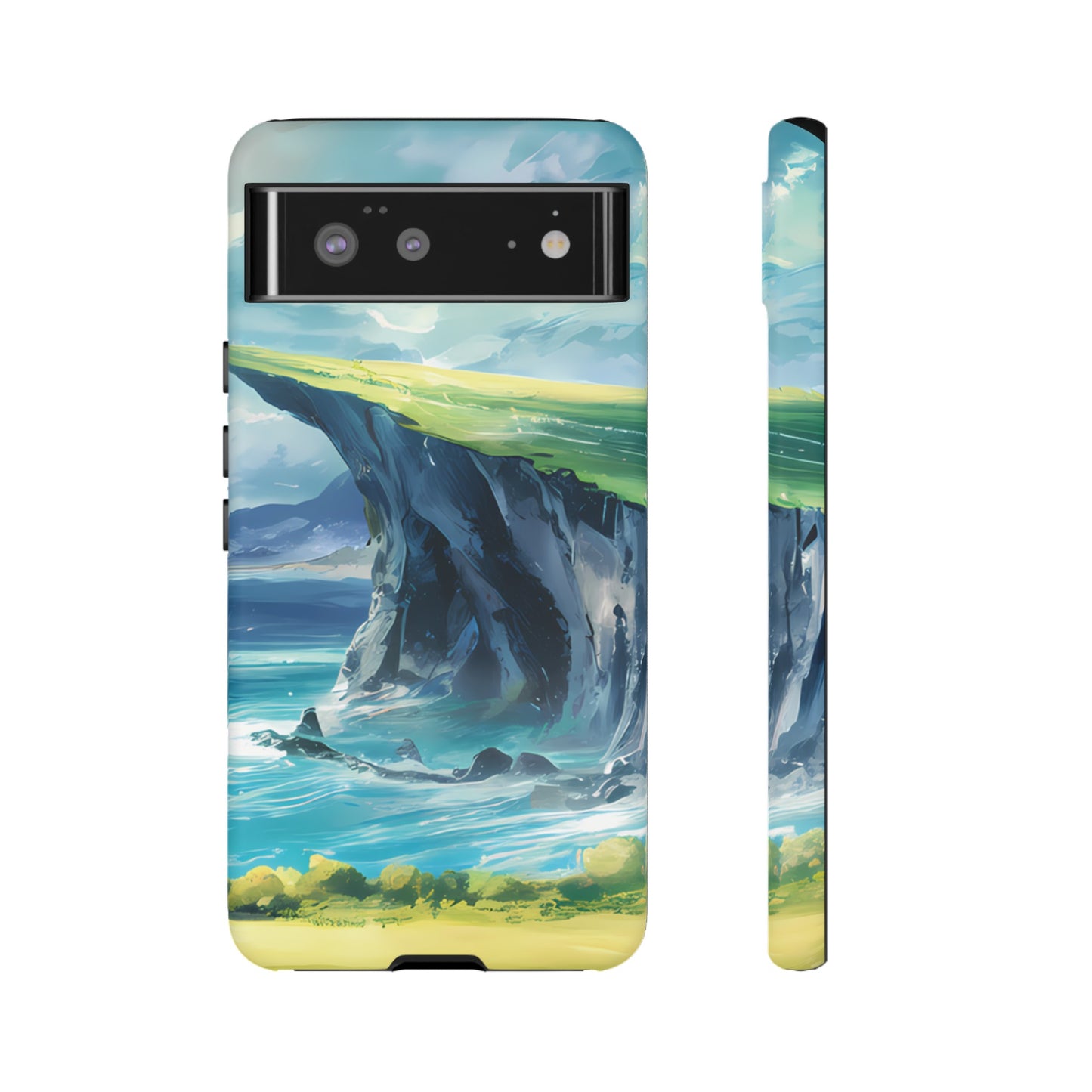 Anime Cliff by the Sea - Smartphone Tough Cases