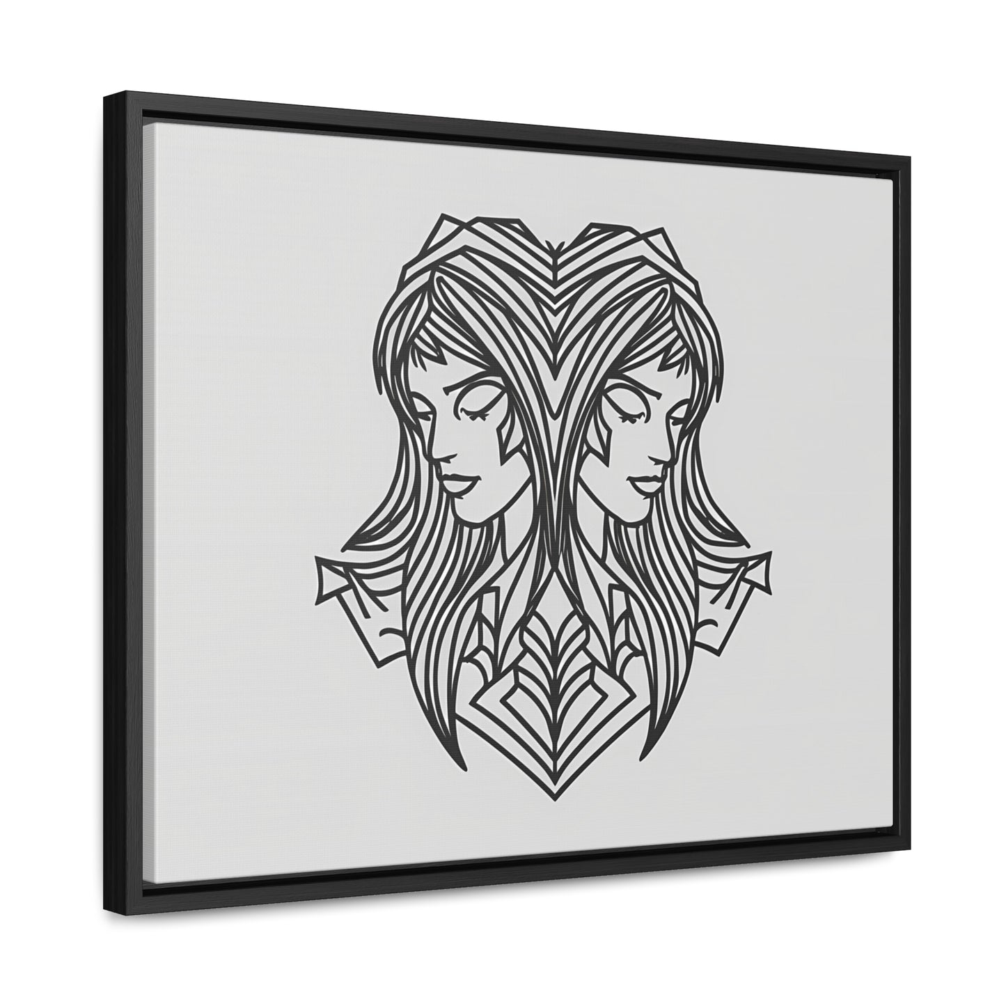 Dual Reflections - Gallery Canvas Wraps, Horizontal Frame