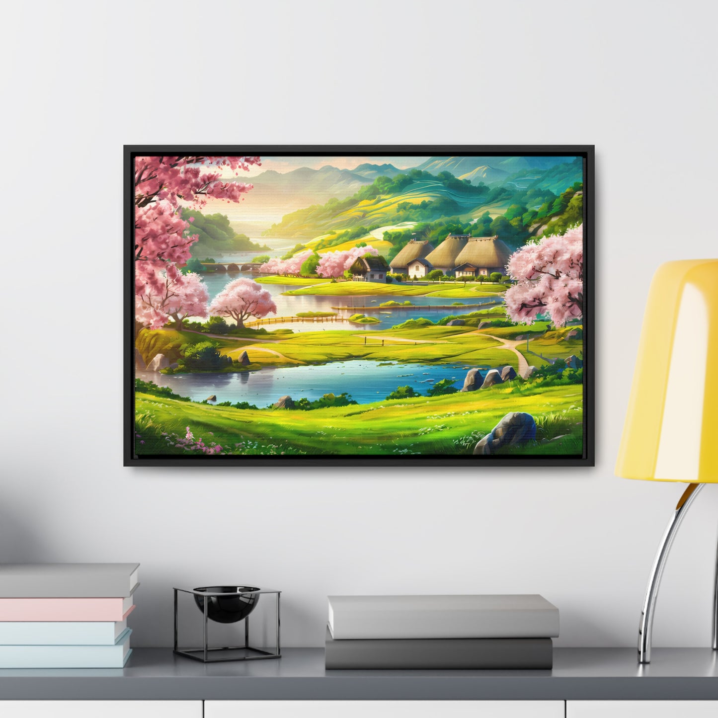 Serenity in Spring Meadows - Gallery Canvas Wraps, Horizontal Frame