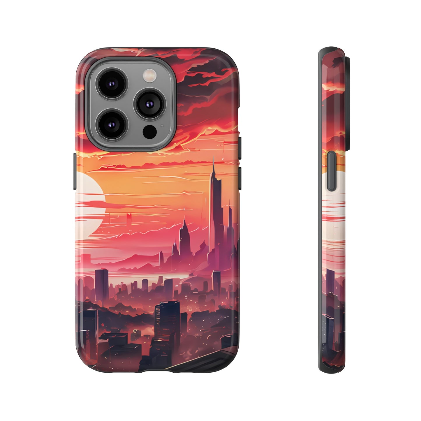 Anime City at Dawn - Smartphone Tough Cases