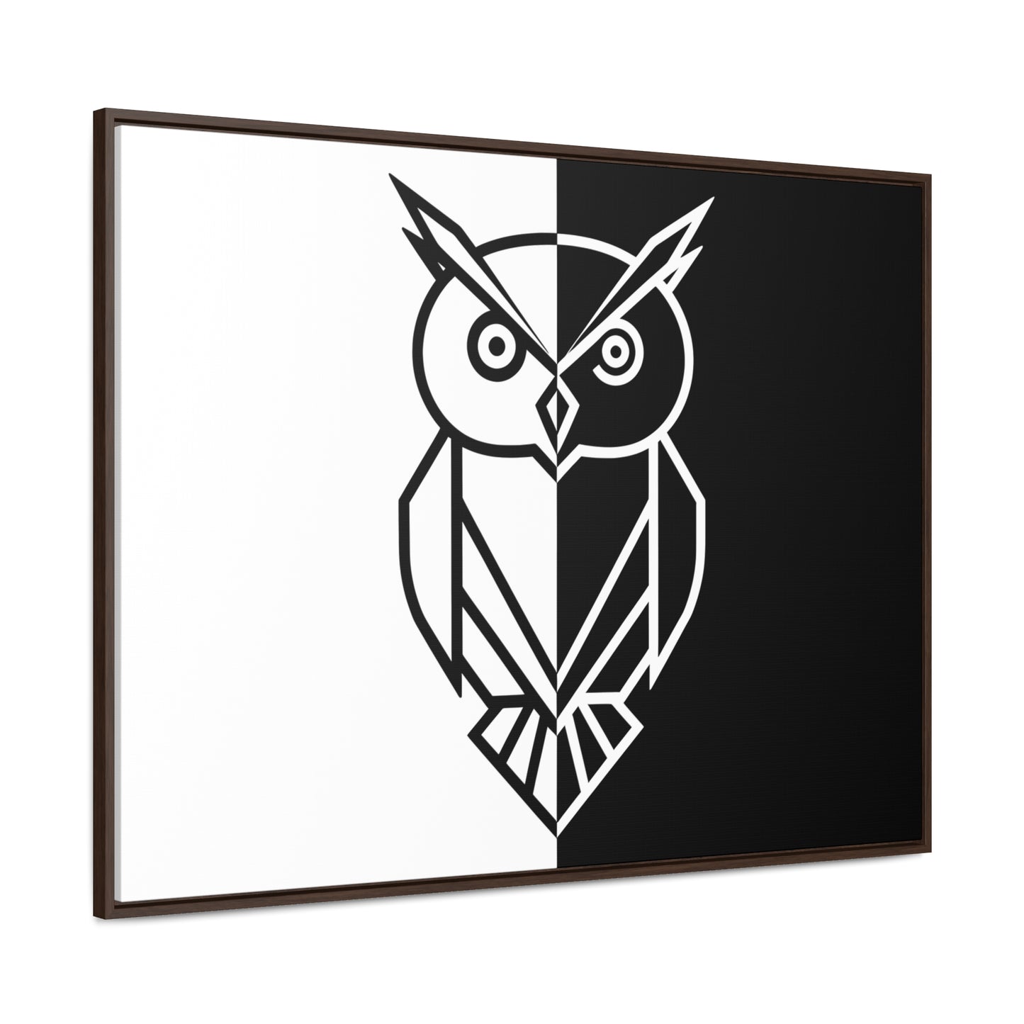 Duality of the Owl - Gallery Canvas Wraps, Horizontal Frame