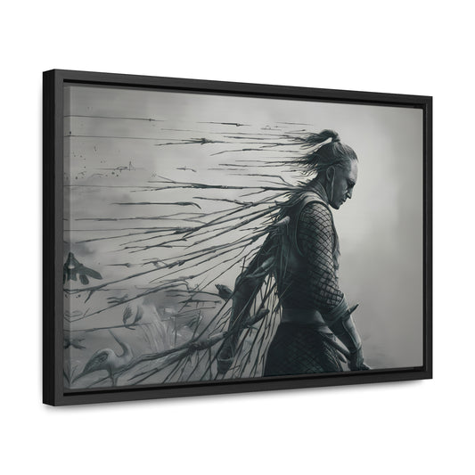 "Endurance in Silence" - Gallery Canvas Wraps, Horizontal Frame