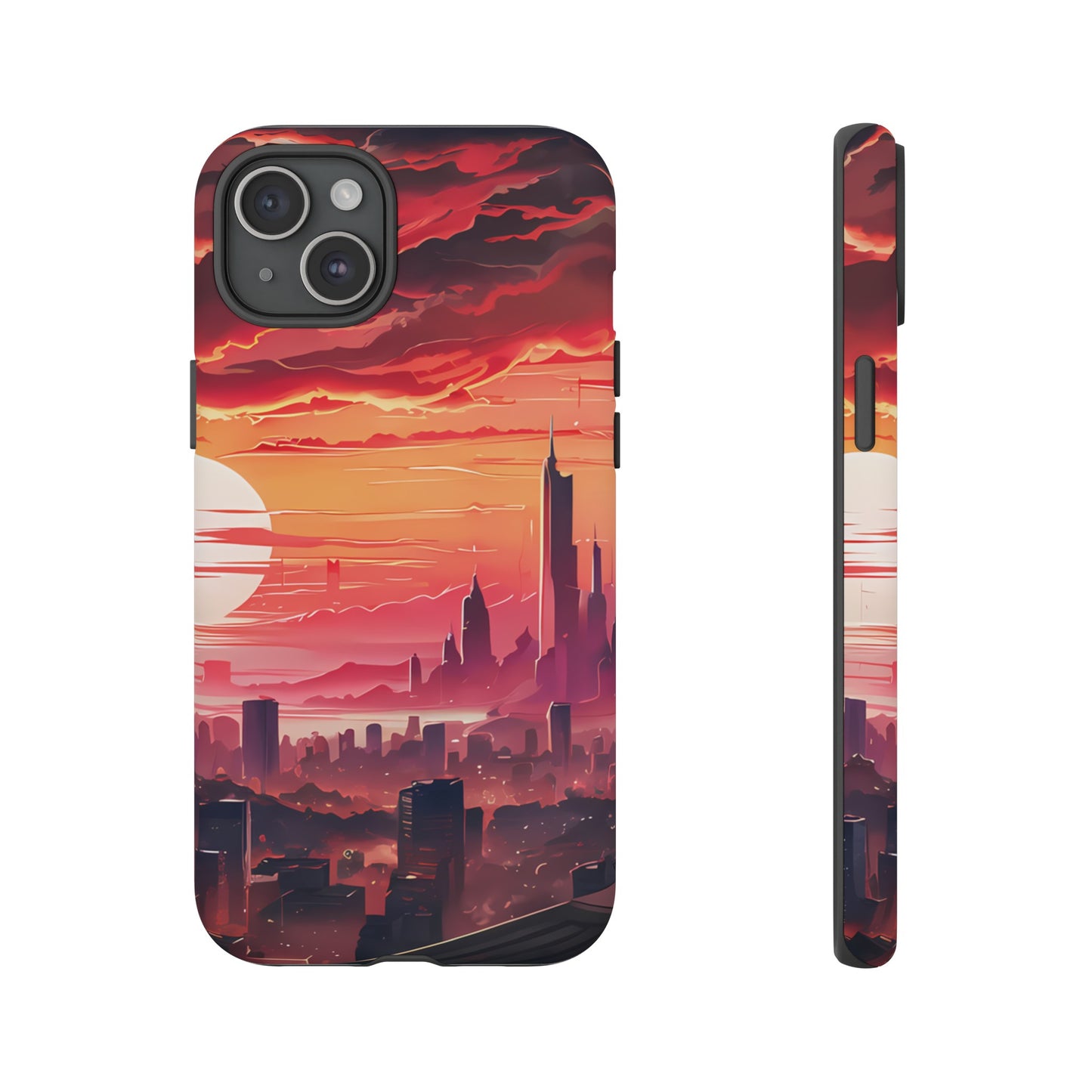 Anime City at Dawn - Smartphone Tough Cases