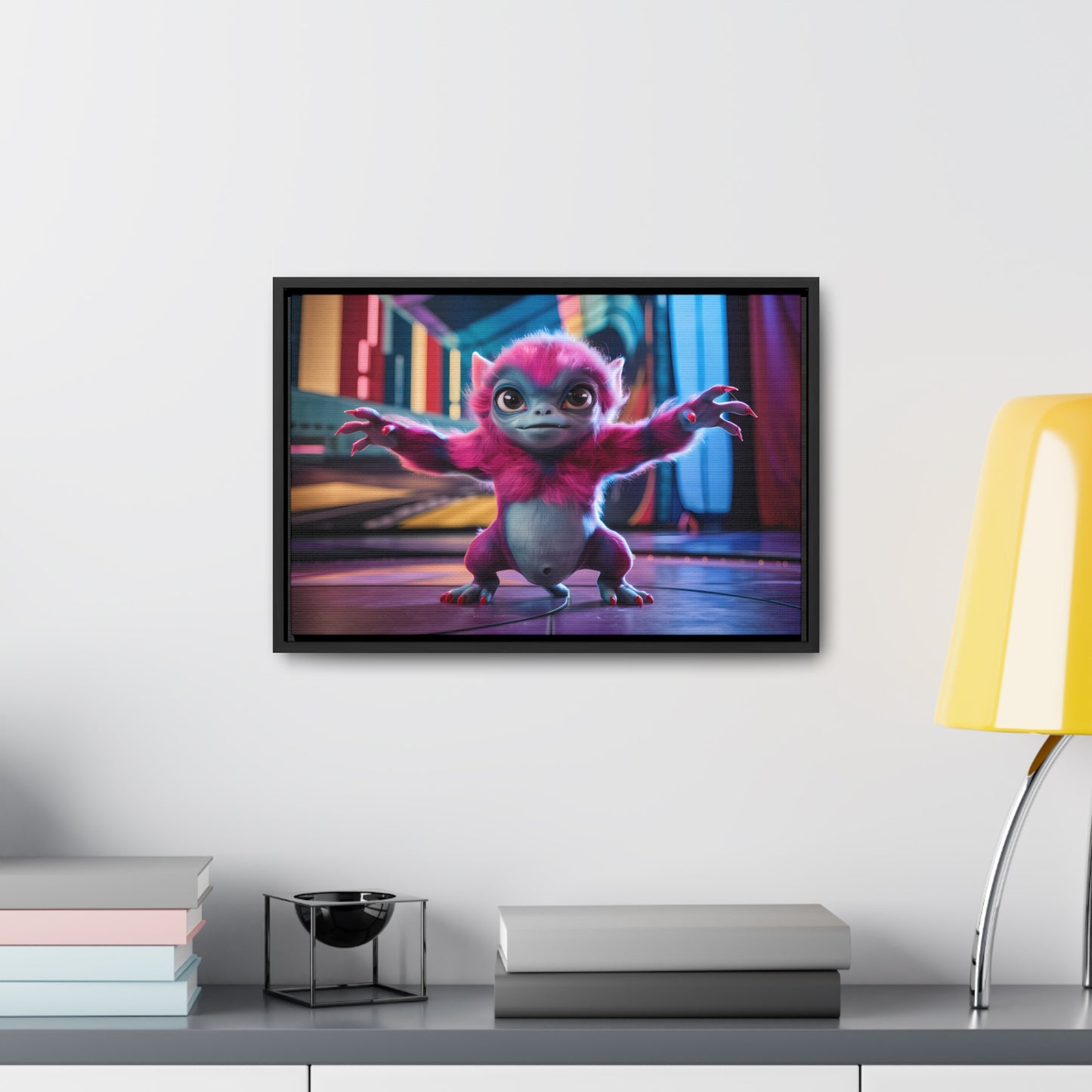 Cosmic Critter on the Dance Floor - Gallery Canvas Wraps, Horizontal Frame