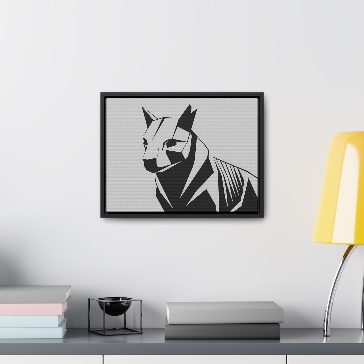 Geometric Guardian - Gallery Canvas Wraps, Horizontal Frame