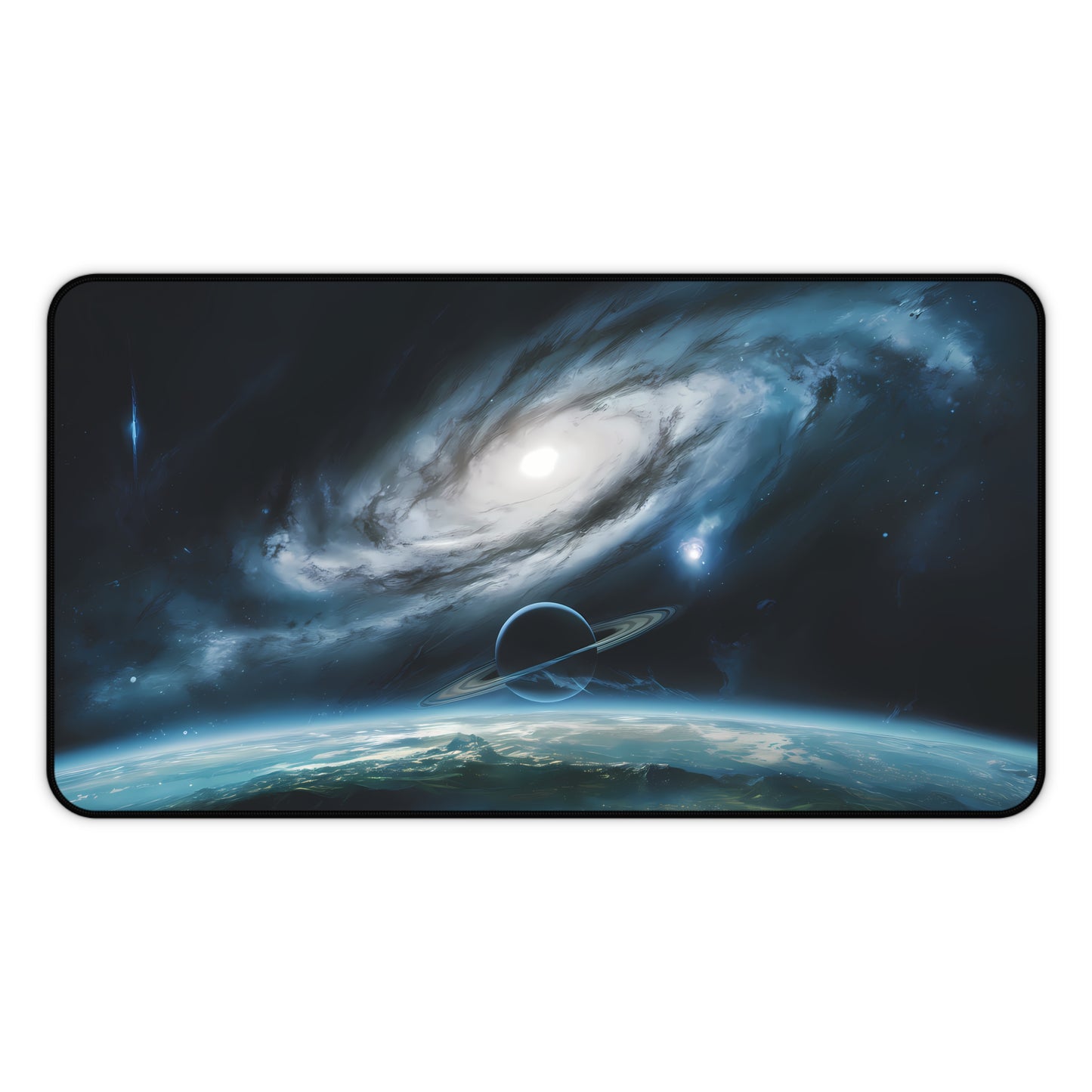 Outer Space viewing a Planet - Desk Mat