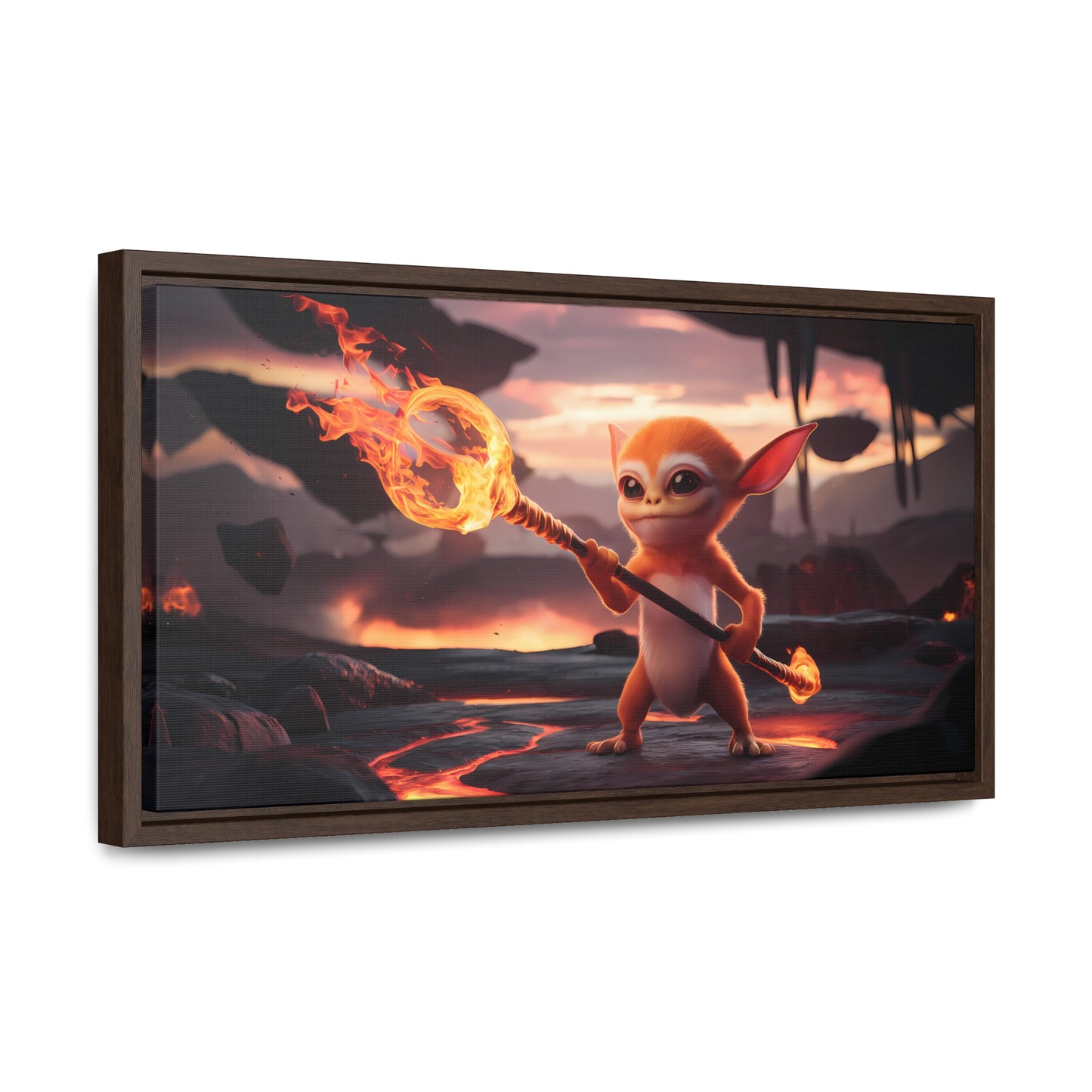 "Guardian of the Flame" - Gallery Canvas Wraps, Horizontal Frame