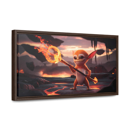 "Guardian of the Flame" - Gallery Canvas Wraps, Horizontal Frame