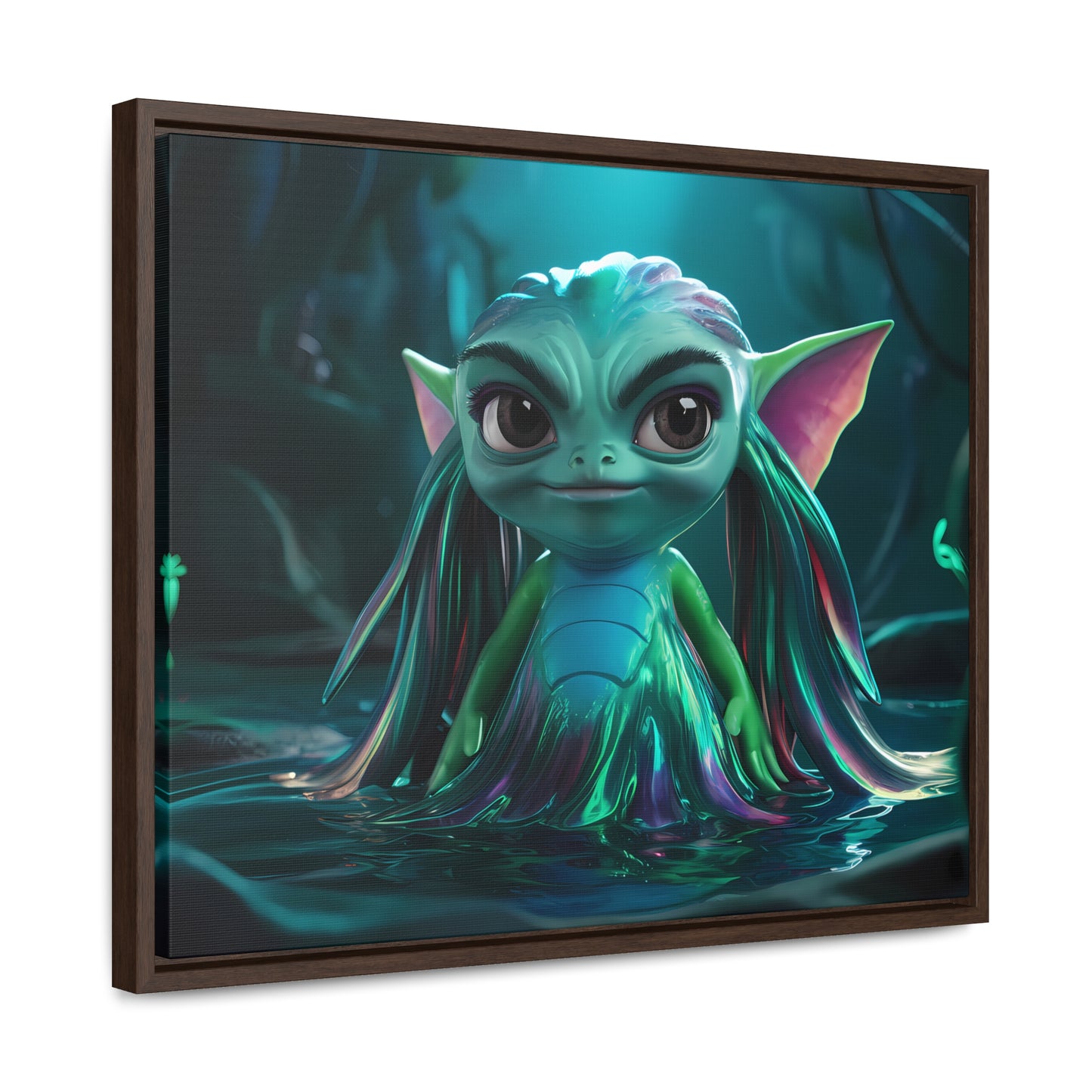 Guardian of the Enchanted Lagoon - Gallery Canvas Wraps, Horizontal Frame