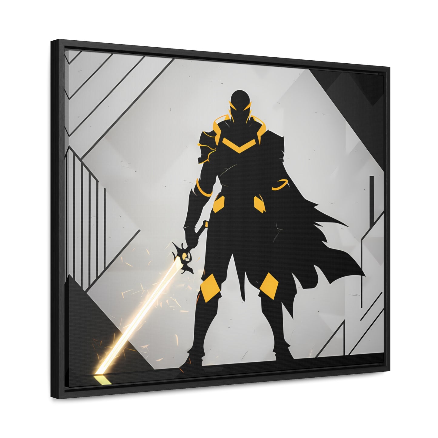 The Sentinel of Shadows - Gallery Canvas Wraps, Horizontal Frame