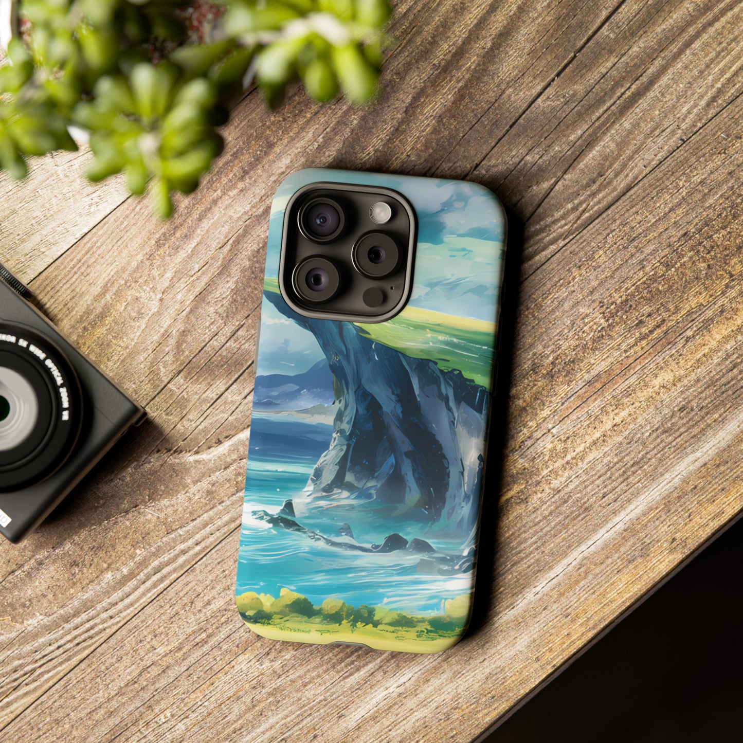 Anime Cliff by the Sea - Smartphone Tough Cases