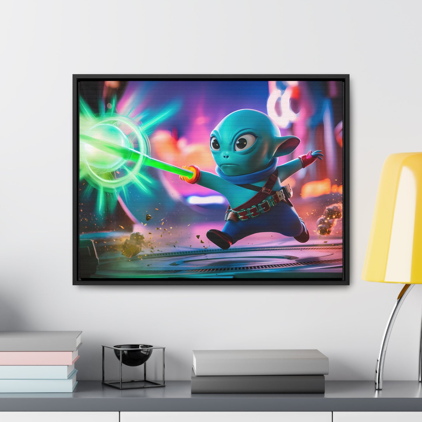 Galactic Defender - Gallery Canvas Wraps, Horizontal Frame