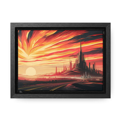 Twilight of the Metropolis - Gallery Canvas Wraps, Horizontal Frame