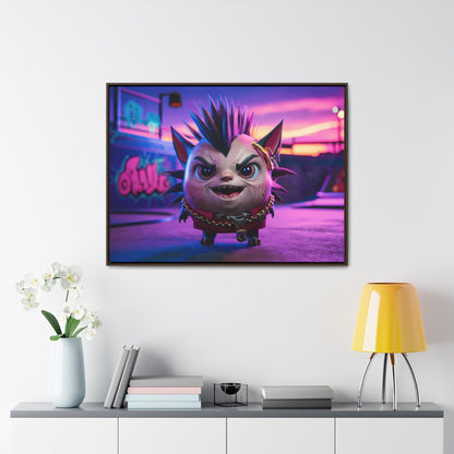 Punk Paws Unleashed - Gallery Canvas Wraps, Horizontal Frame