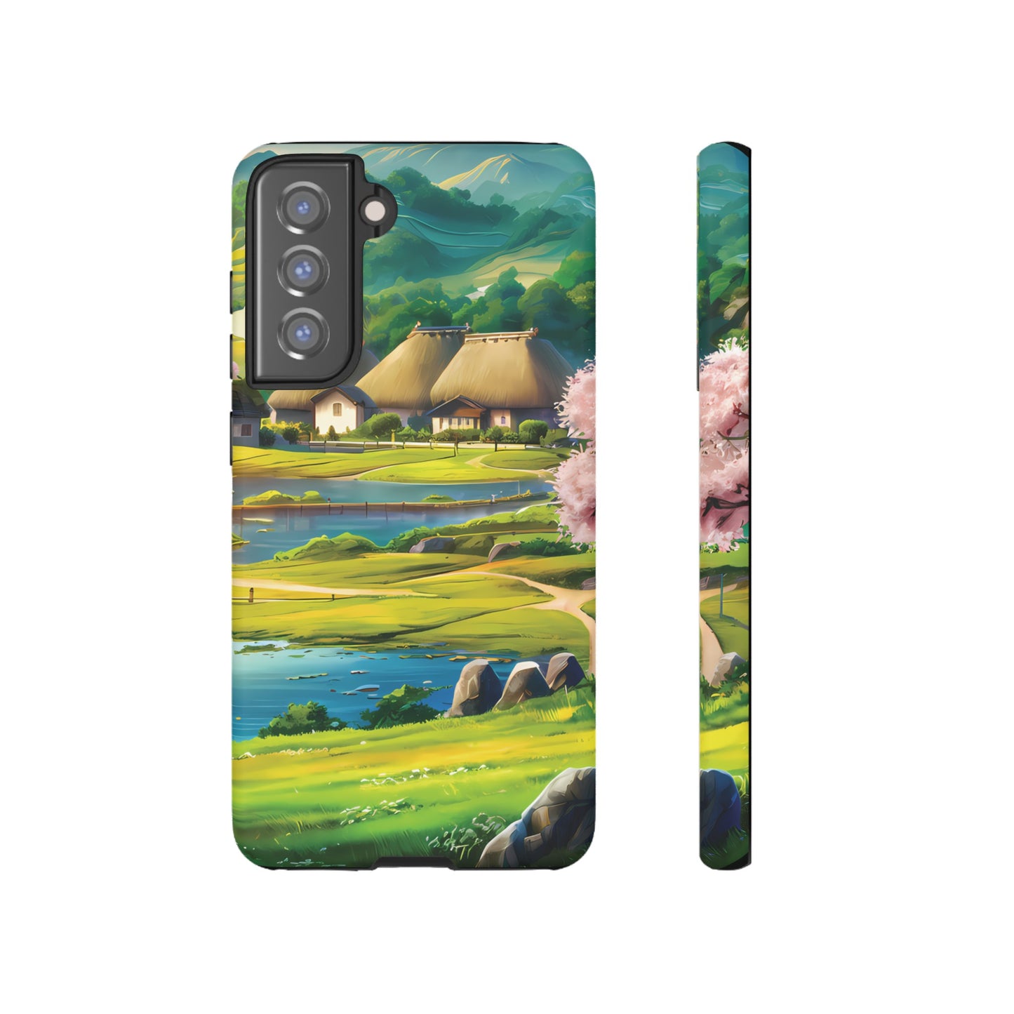 Idyllic Anime Village - Smartphone Tough Cases