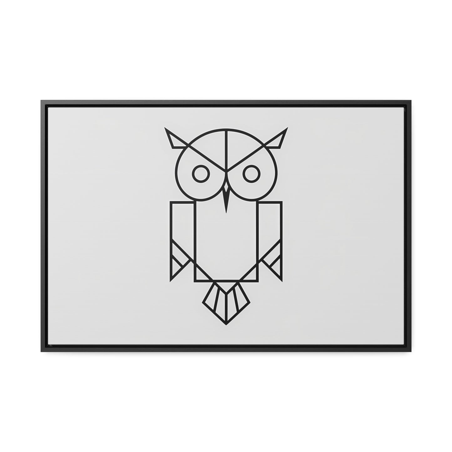 Geometric Owl - Gallery Canvas Wraps, Horizontal Frame