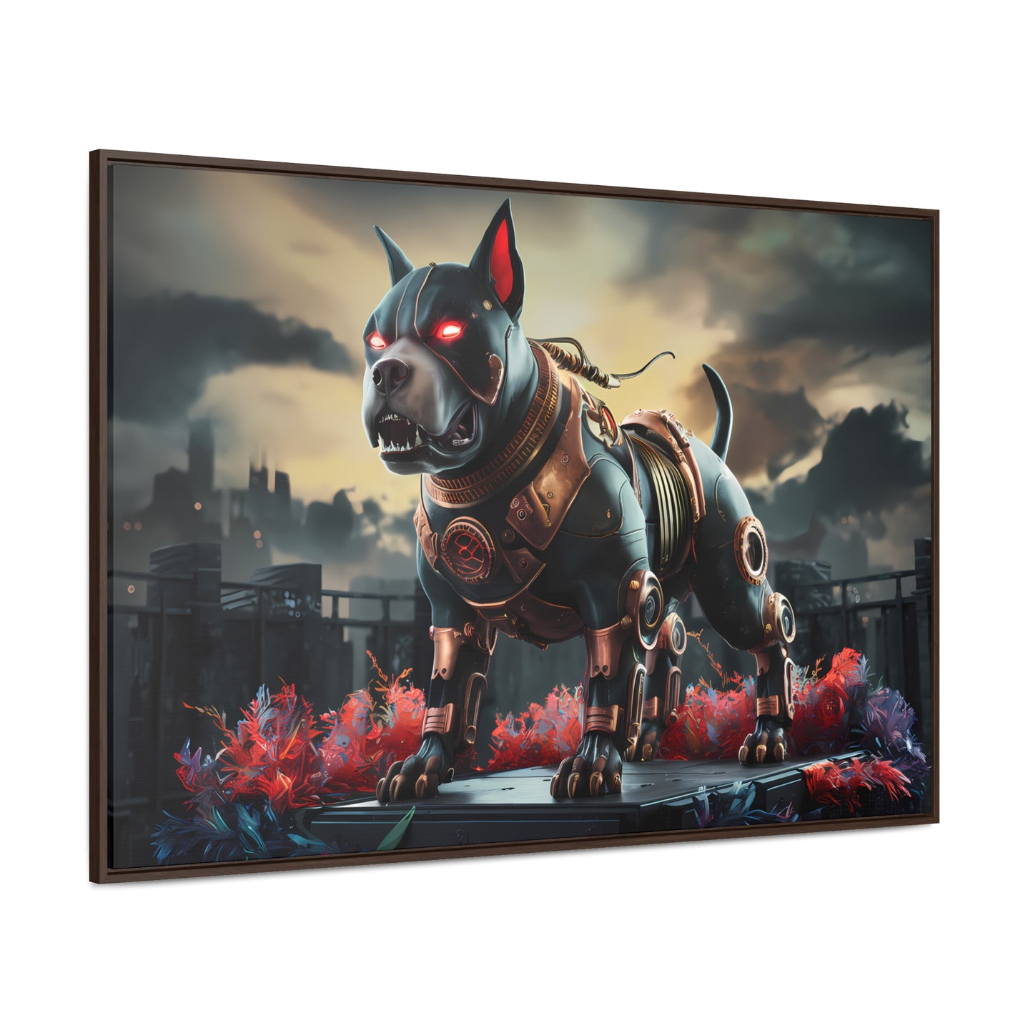 Cyberhound Sentinel - Gallery Canvas Wraps, Horizontal Frame