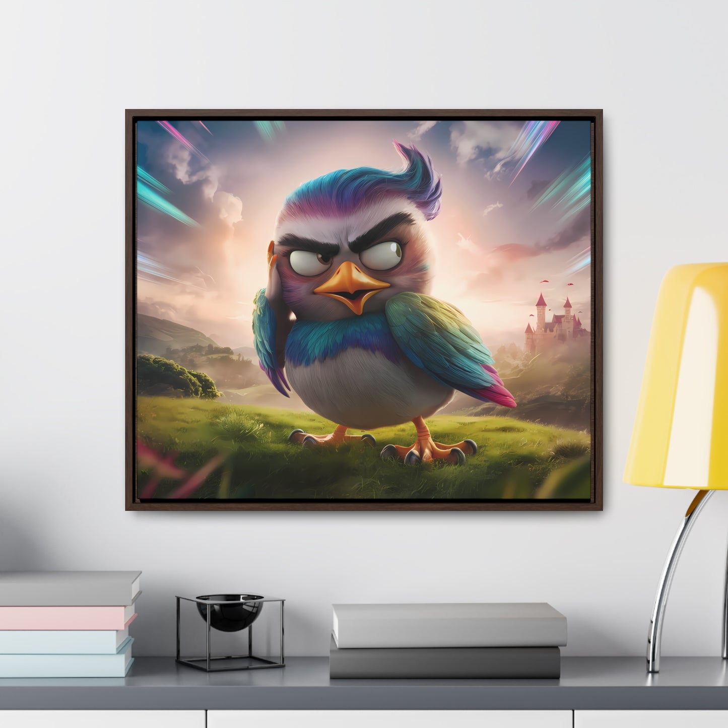 Feathered Fury: The Guardian of the Sky - Gallery Canvas Wraps, Horizontal Frame