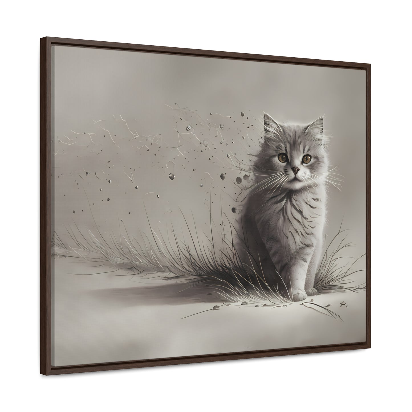 Whiskers in the Wind - Gallery Canvas Wraps, Horizontal Frame